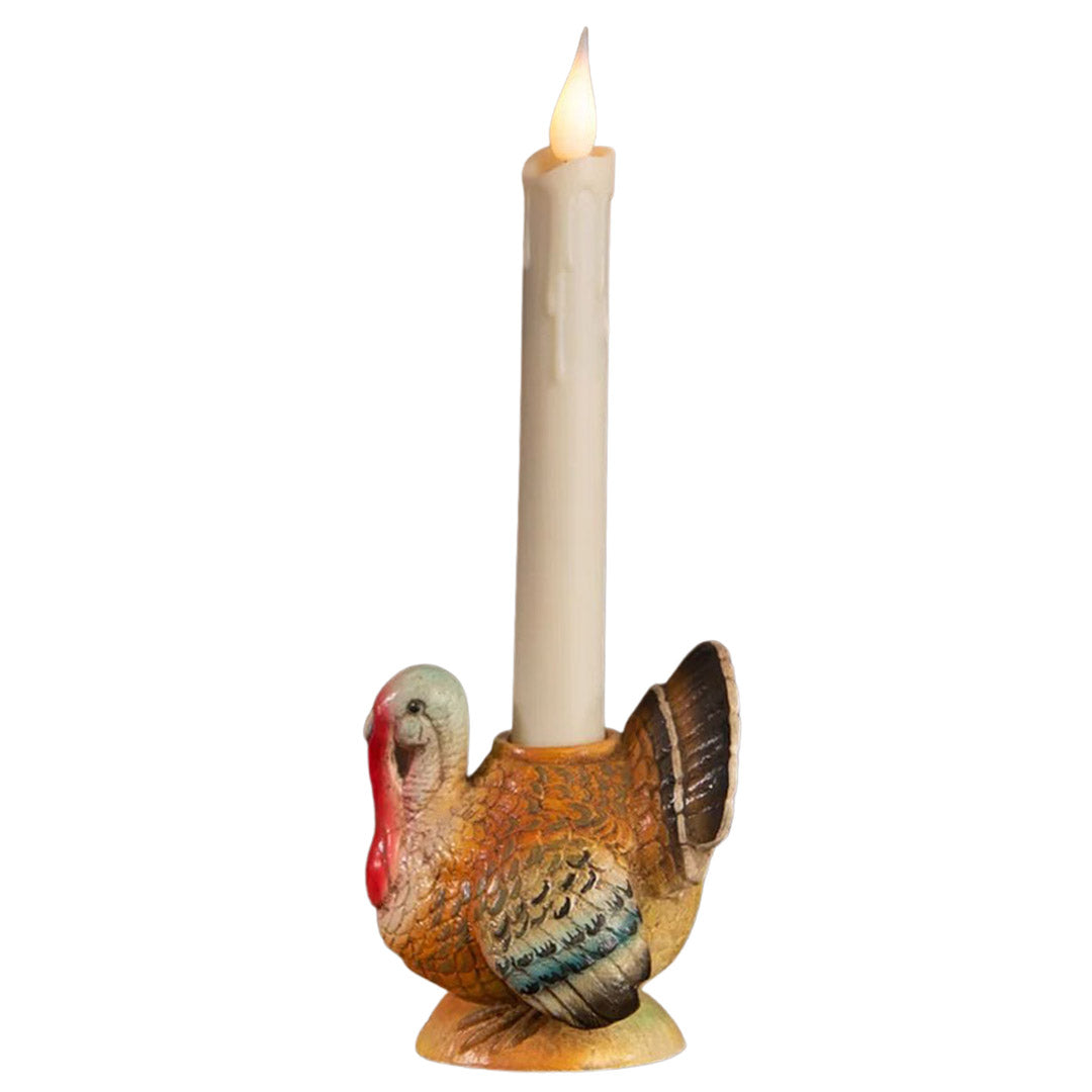 Bethany Lowe Vintage Turkey Candlestick side