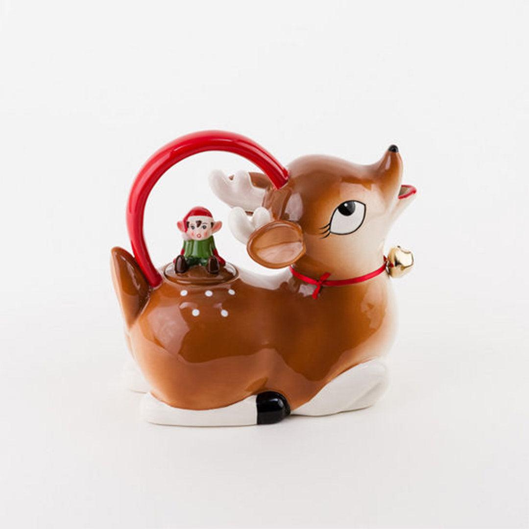 Tinsel Town Deer Teapot