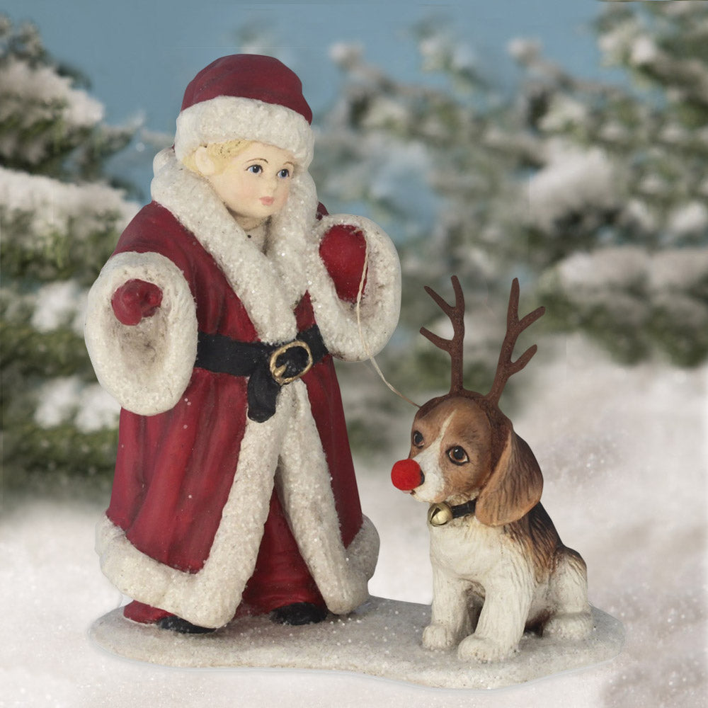 On, Patches! Figurine by Bethany Lowe, Christmas Figurines
