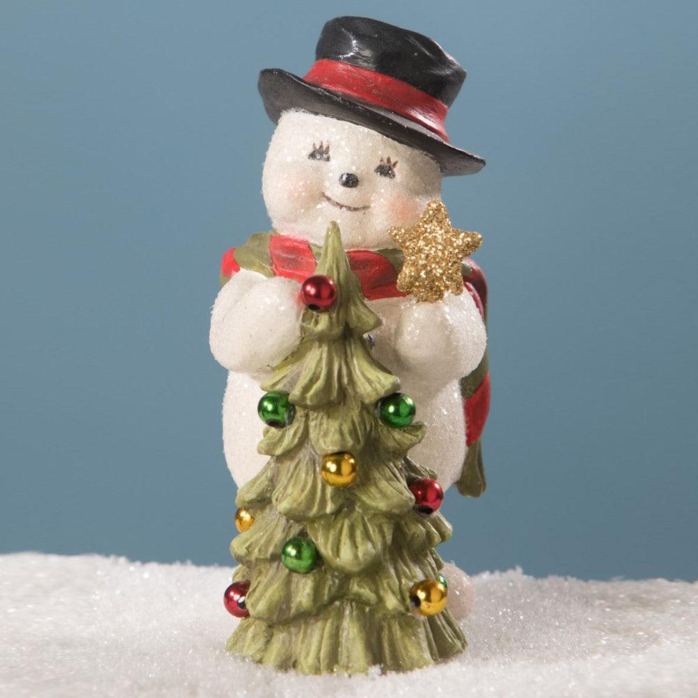 Trimming the Tree Snowman 5.25"