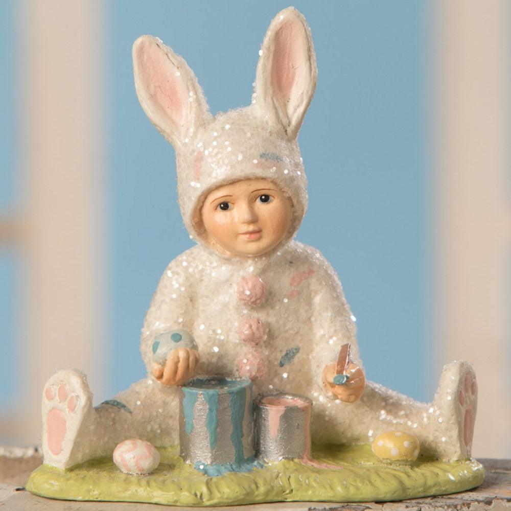 Egg Painting Sammy Easter Figurine by Bethany Lowe Designs