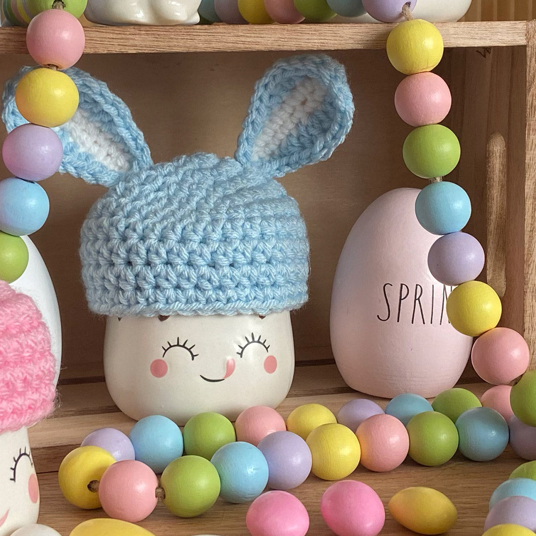 Easter Crochet Marshmallow Mug Hat - 1 Hat