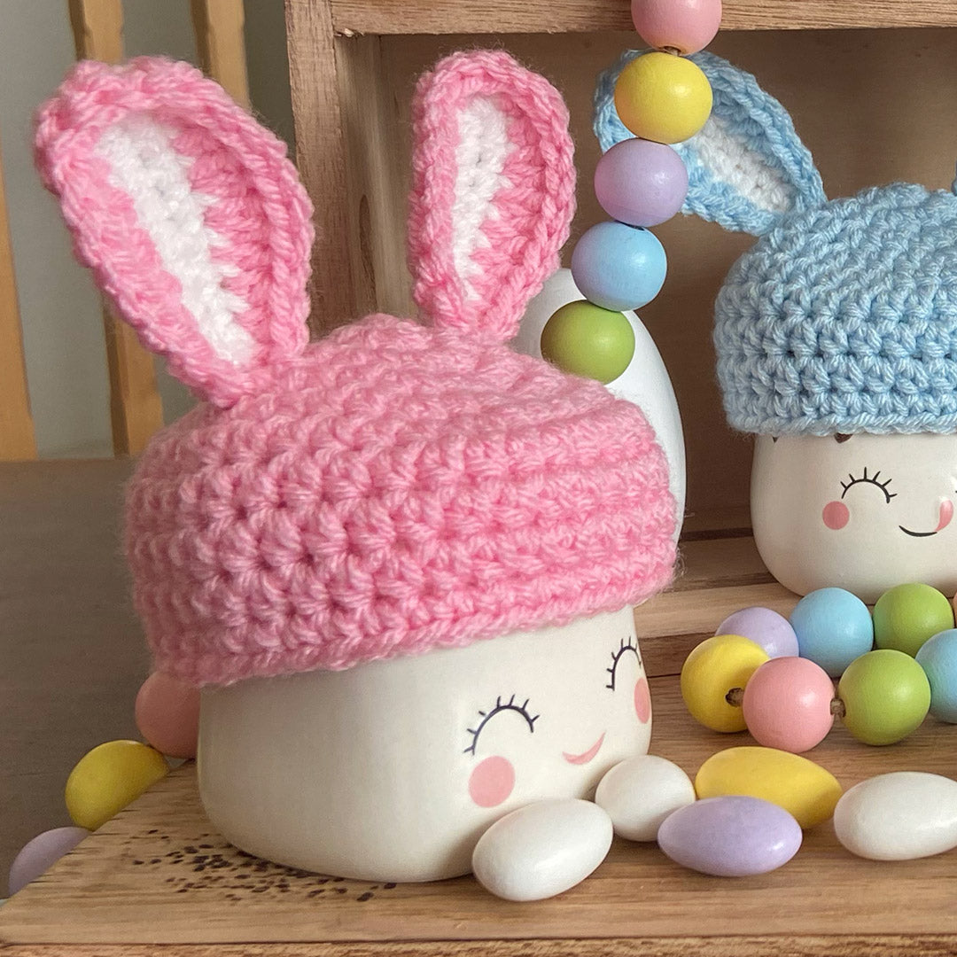 Easter Crochet Marshmallow Mug Hat - 1 Hat