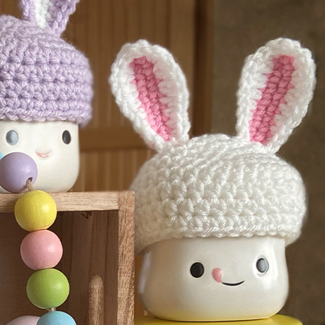 Easter Crochet Marshmallow Mug Hat - 1 Hat