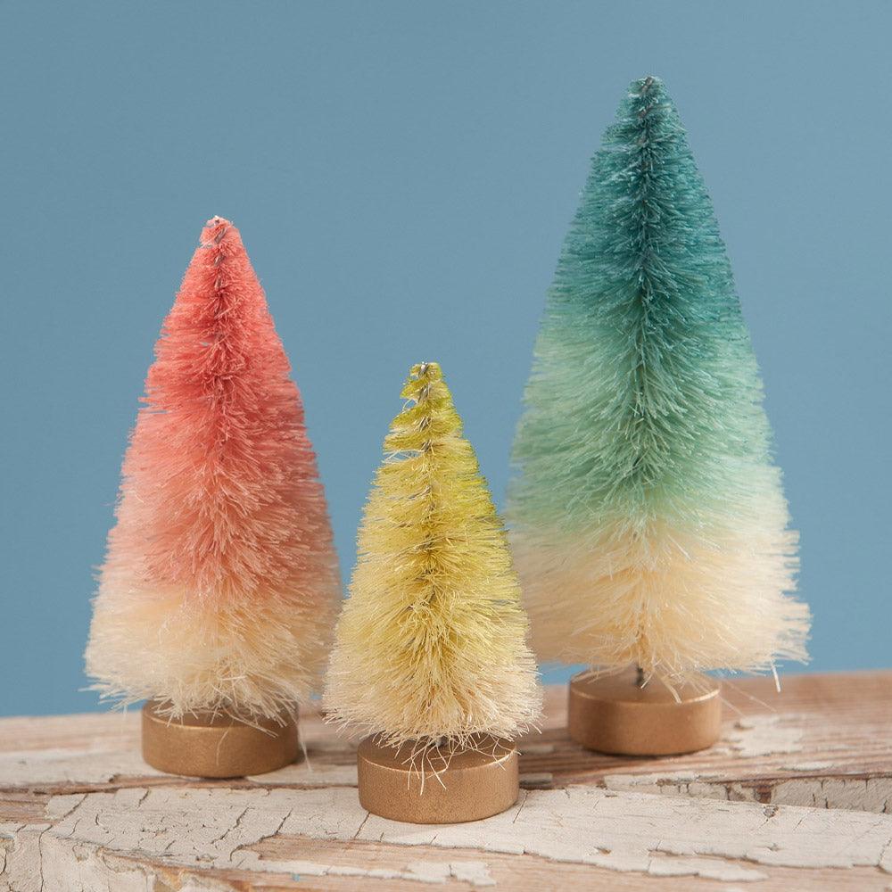 Mini Pastel Ombre Bottle Brush Trees by Bethany Lowe