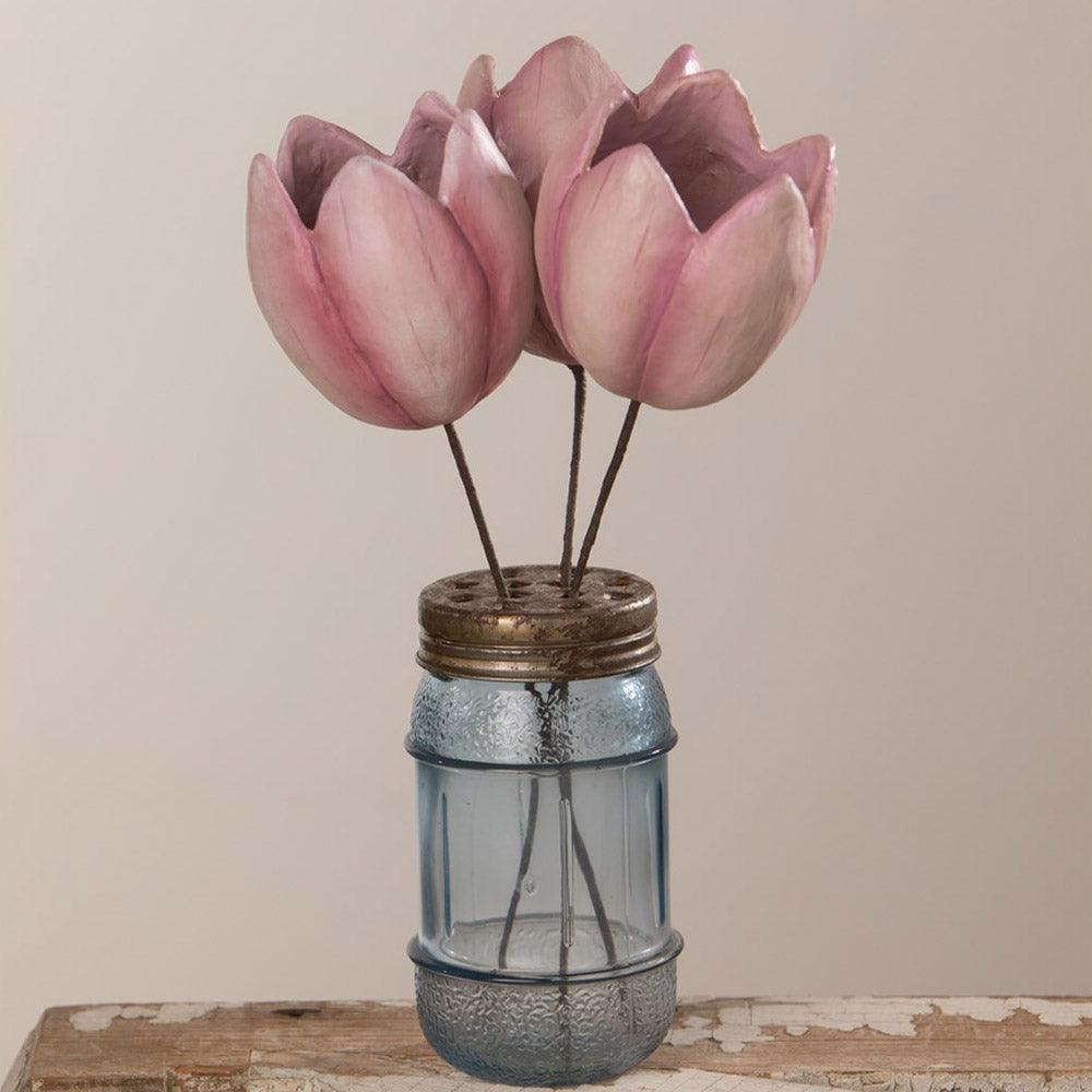 Tulip Pick Lavender Paper Mache