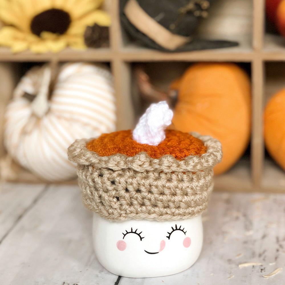 Crochet Marshmallow Mug Hat - 1 Hat