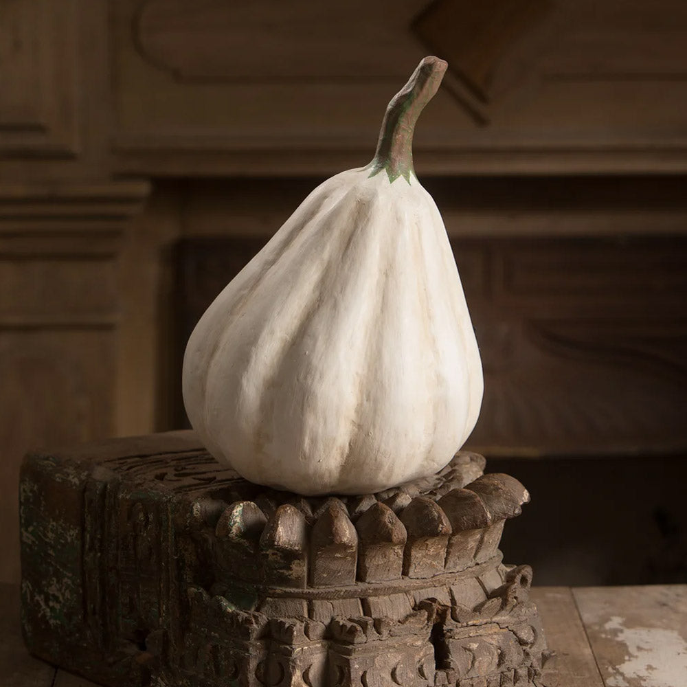 Ghostly Gourd Halloween Figurine Collectible by Bethany Lowe Designs back