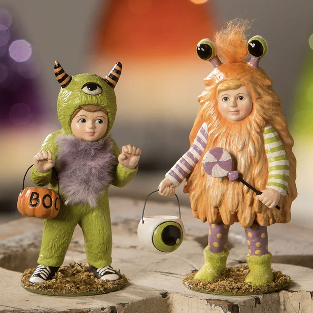 Maddie Monster Halloween Figurine by Bethany Lowe set