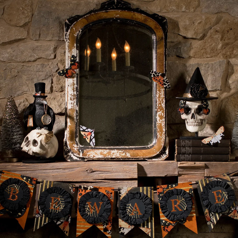 Midnight Crow On Skull 12"