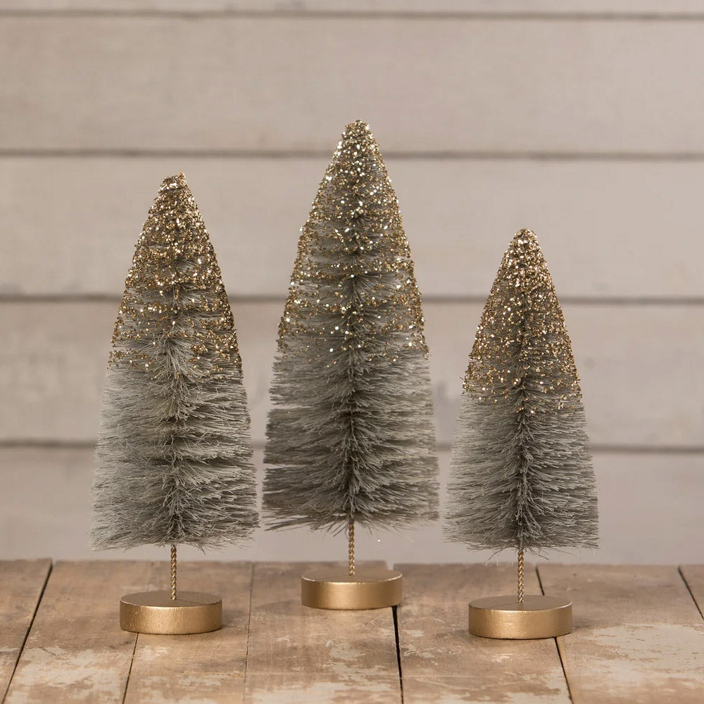 Midnight Shine Halloween Bottle Brush Trees by Bethany Lowe Designs