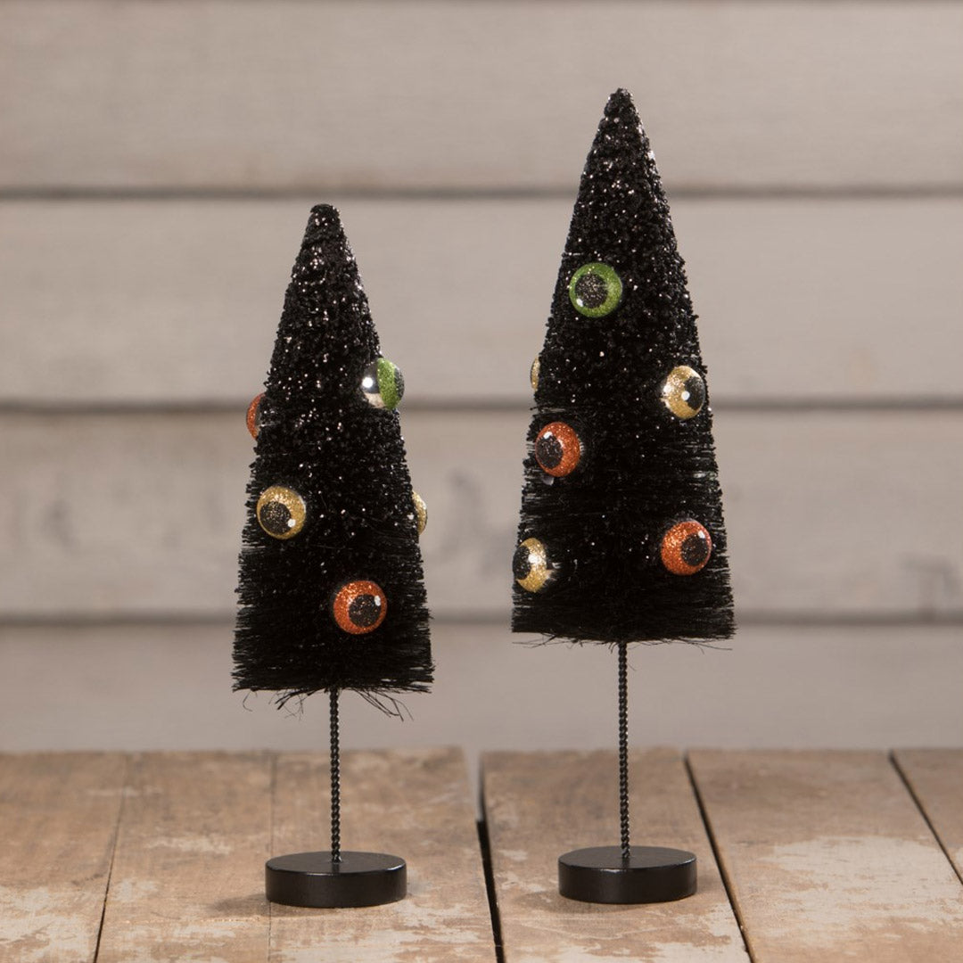 Eerie Eyeball Halloween Bottle Brush Trees by Bethany Lowe, Halloween Decoration