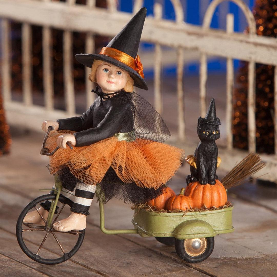 Izzie's Halloween Ride Halloween Figurine by Bethany Lowe