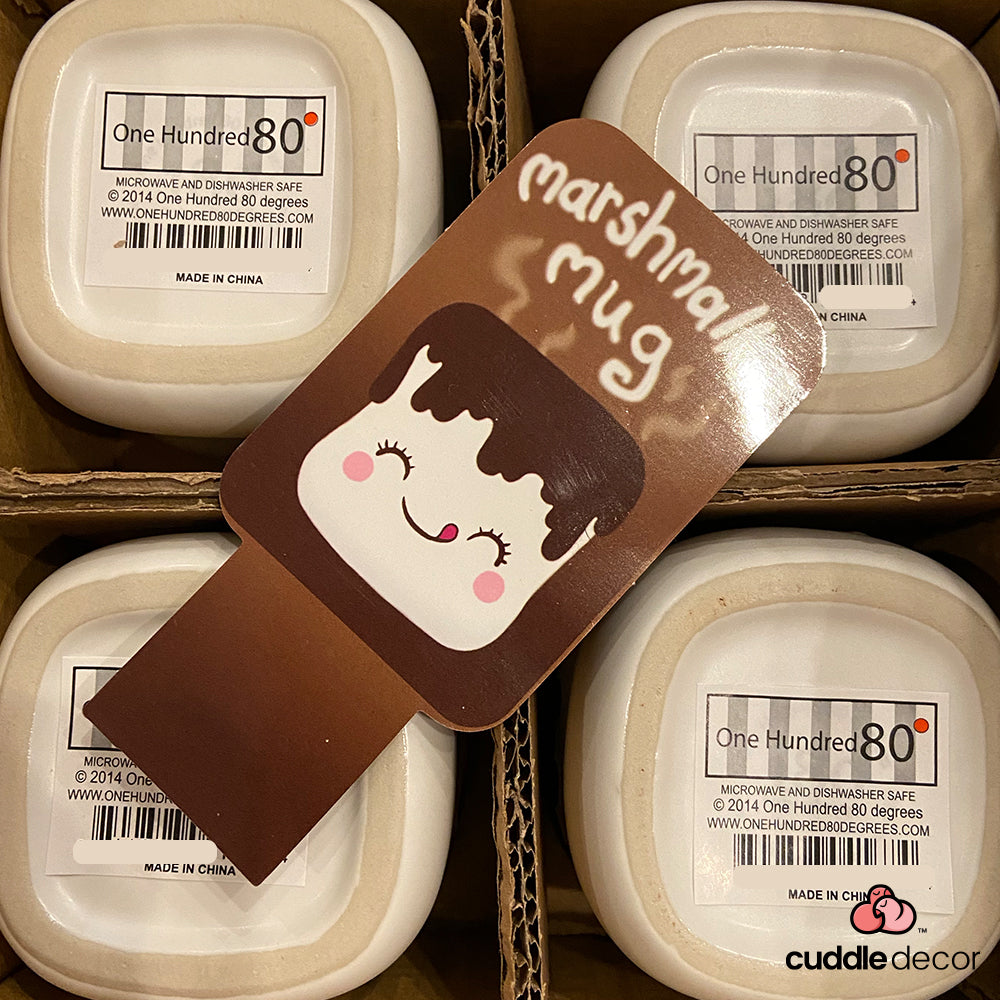 Marshmallow Mug - Set of 4 by 180 Degrees Authentic Official Cuddle Decor