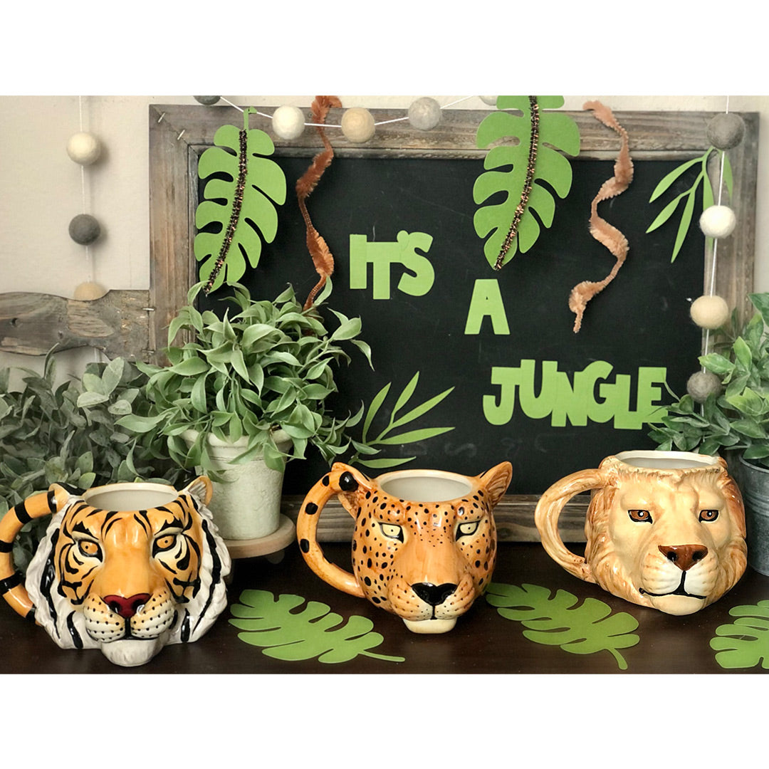 Safari Adventure 3D Creative Mug - Set of 3