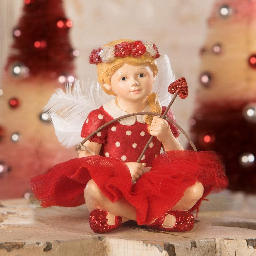 Little Cupid Girl Valentine's Figurine by Bethany Lowe