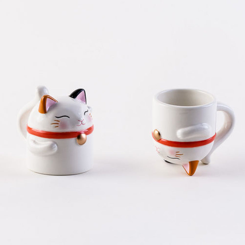 Welcome Cat 3D Creative Mug - Set of 2