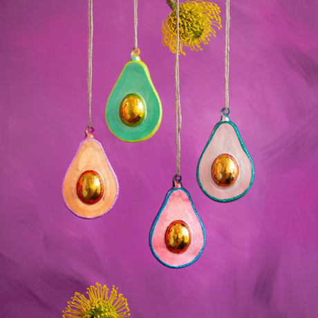 Glitterville Absolutely Avocado Ornament