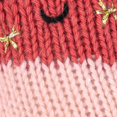 Cuddle Decor Cuddle Kind Baby Candy Cane Blush Stripe close up