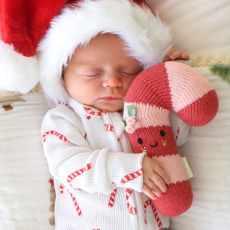 Cuddle Decor Cuddle Kind Baby Candy Cane Blush Stripe lifestyle