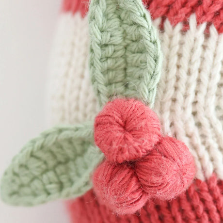 Cuddle Decor Cuddle Kind Baby Candy Cane Peppermint Stripe close up