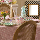 Cuddle Decor MacKenzie Childs Bubblegum Check Peekaboo Egg front lifestyle