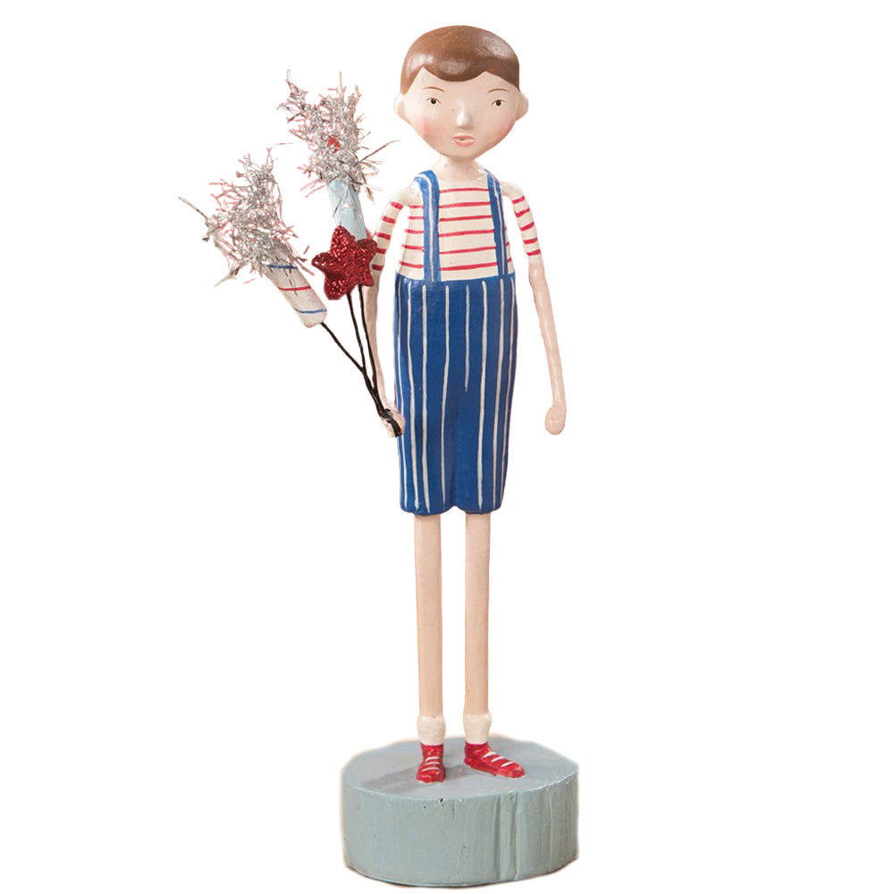 Firecracker Boy Collectible Figurine Fourth of July