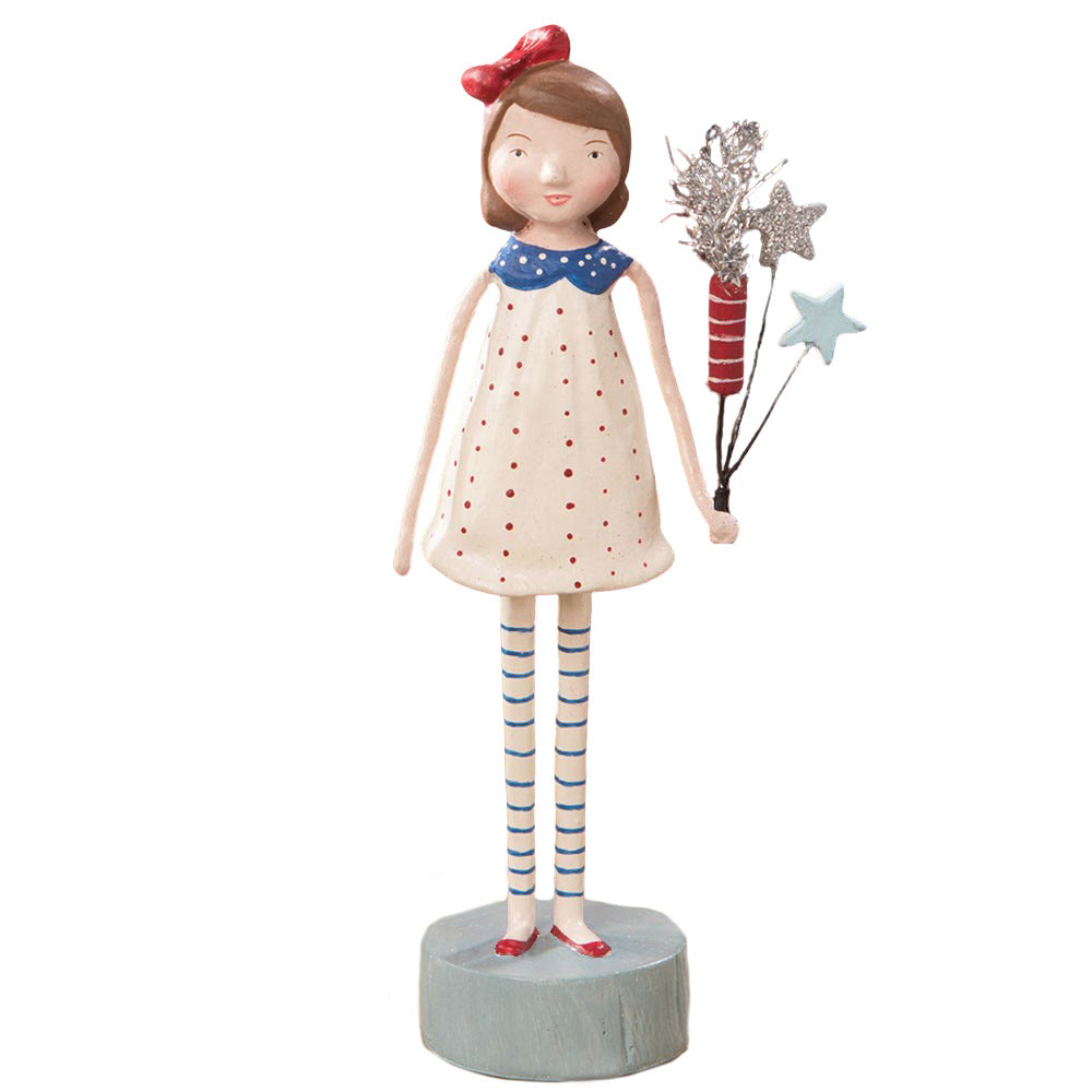 Firecracker Girl Collectible Figurine Fourth of July