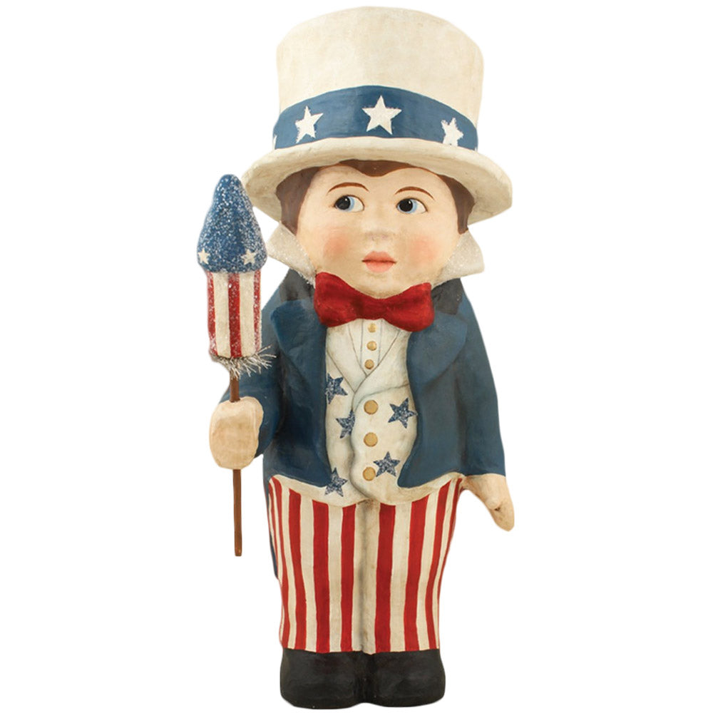 Liberty Sammy Paper Mache Figurine by Bethany Lowe