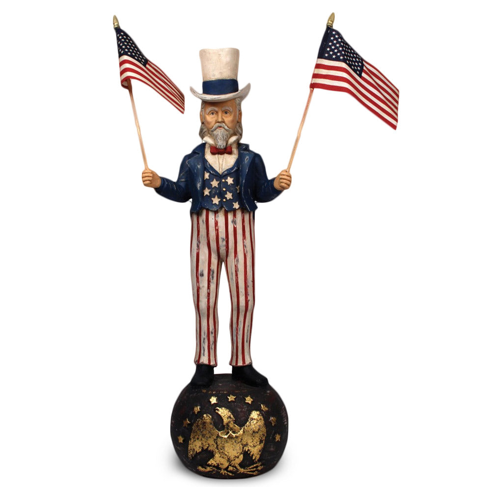 Uncle Sam Large Patriotic Statue Figurine by Bethany Lowe