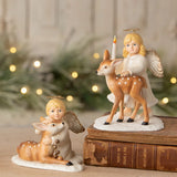 Cuddle Decor Bethany Lowe Ariel Angel with Deer set lifestyle