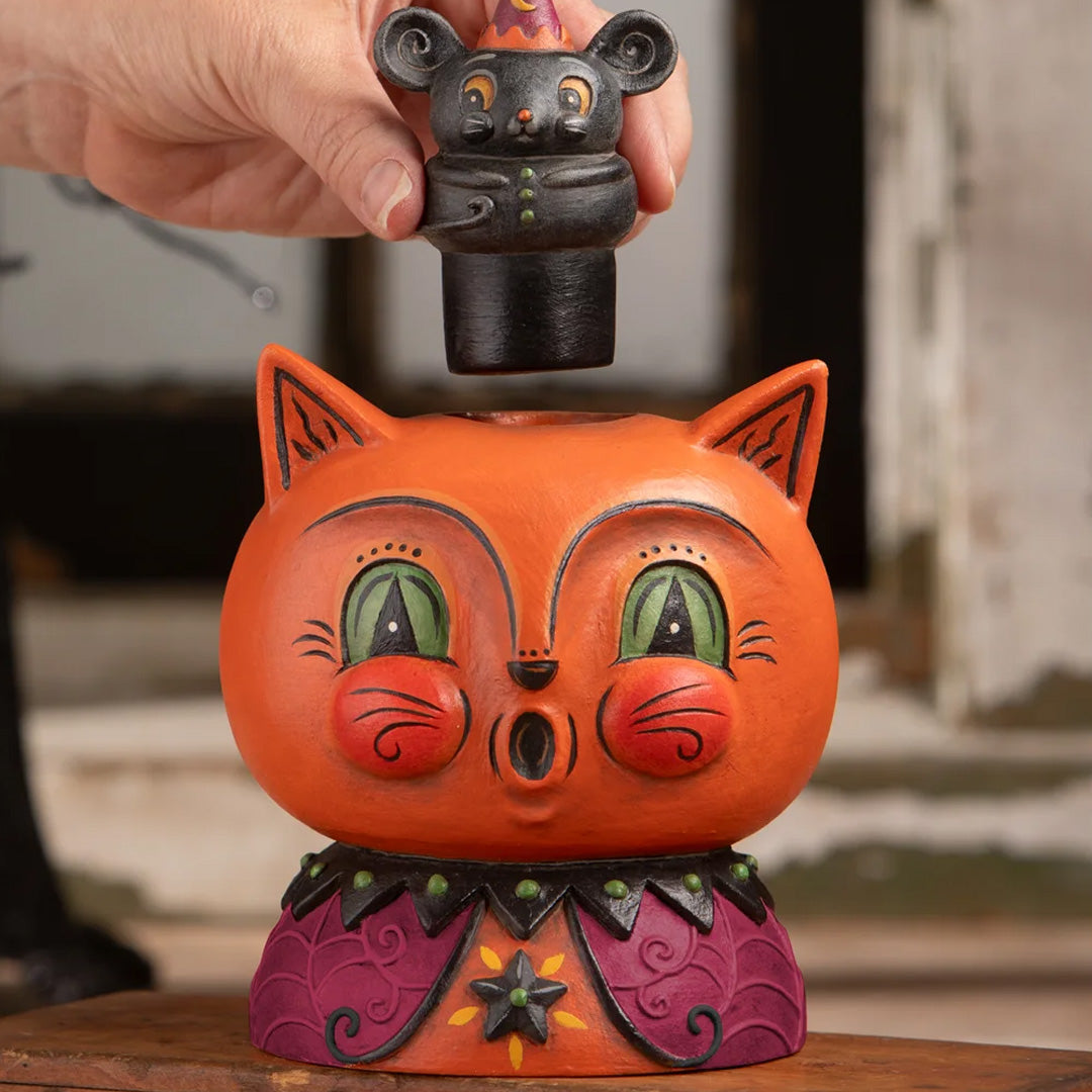 Johanna Parker Copper Cat and Merlin Mouse opened lifestyle