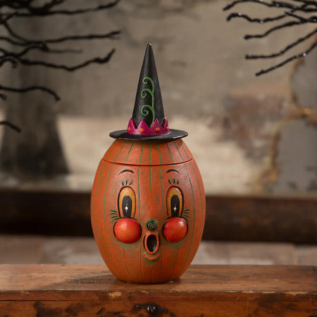 Johanna Parker Gourdy Orange-O-Ween front lifestyle