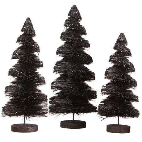 Bethany Lowe Black Shadows Trees - Set of 3
