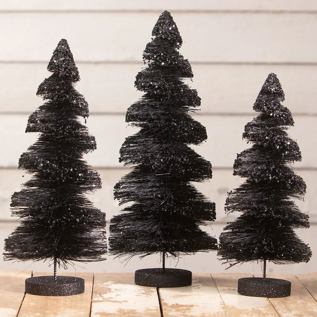 Bethany Lowe Black Shadows Trees - Set of 3 lifestyle
