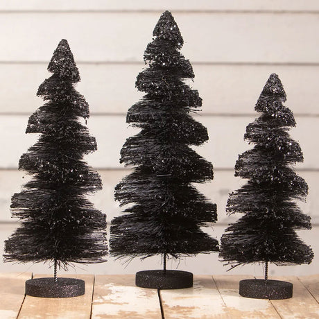 Bethany Lowe Black Shadows Trees - Set of 3 lifestyle
