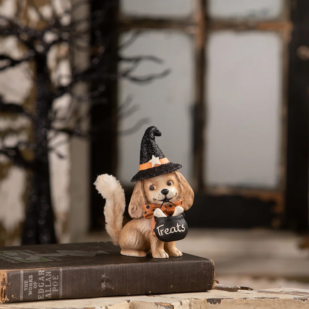 Bethany Lowe Halloween Frankie Dog front lifestyle