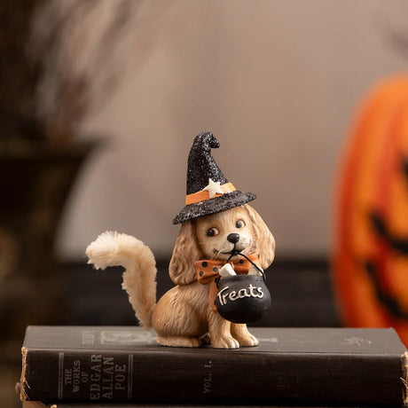 Bethany Lowe Halloween Frankie Dog front lifestyle