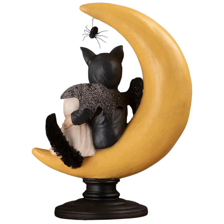 Bethany Lowe Hugh with Casper on Moon back