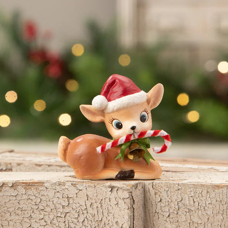 Cuddle Decor Bethany Lowe Jingle Santa's Reindeer front lifestyle
