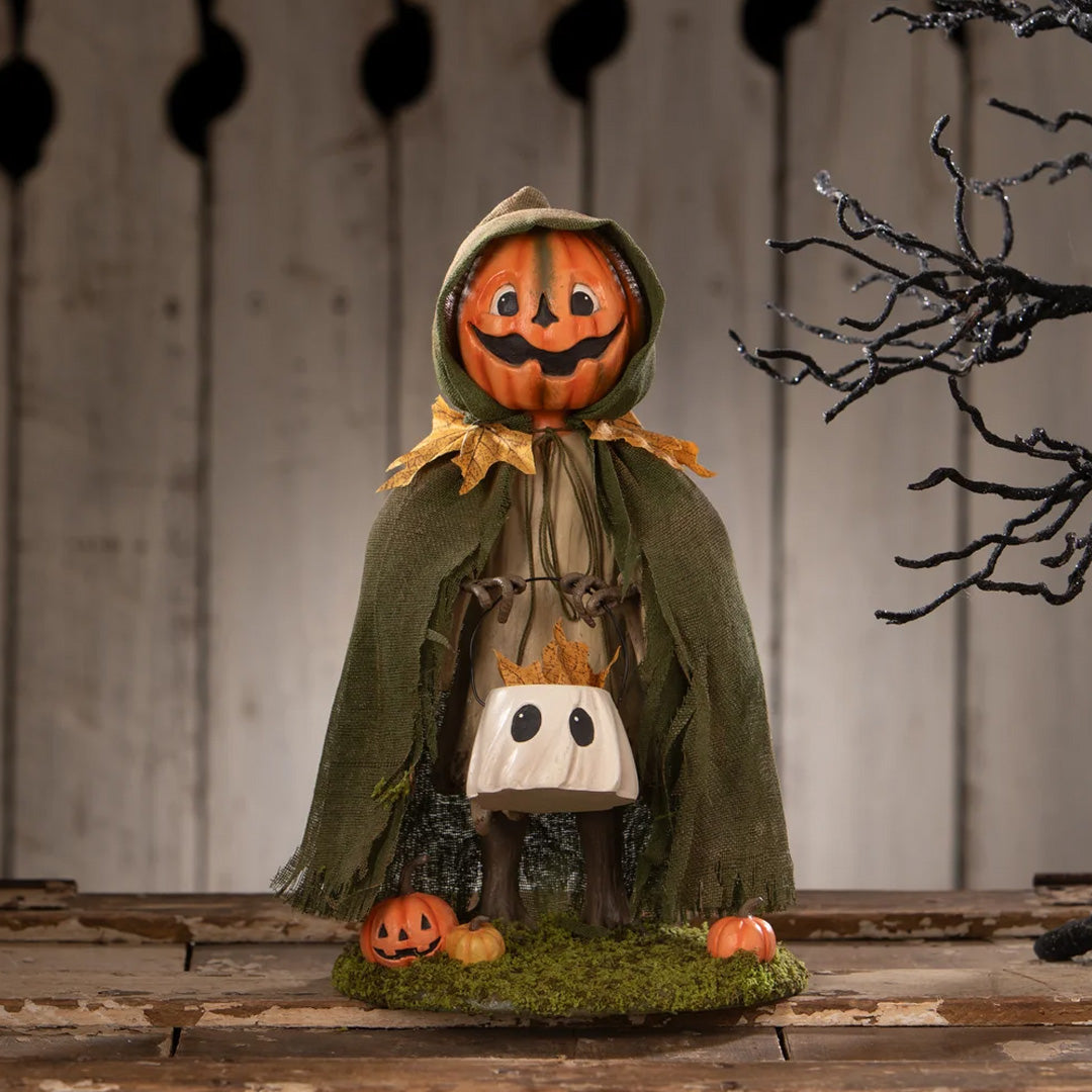 Bethany Lowe Jolly Jack Pumpkin front lifestyle
