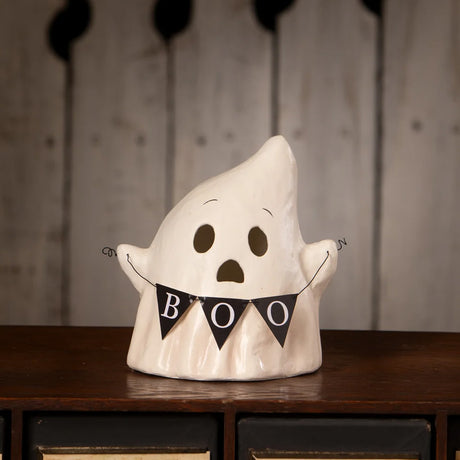 Bethany Lowe Luminary Boo with Banner front lifestyle