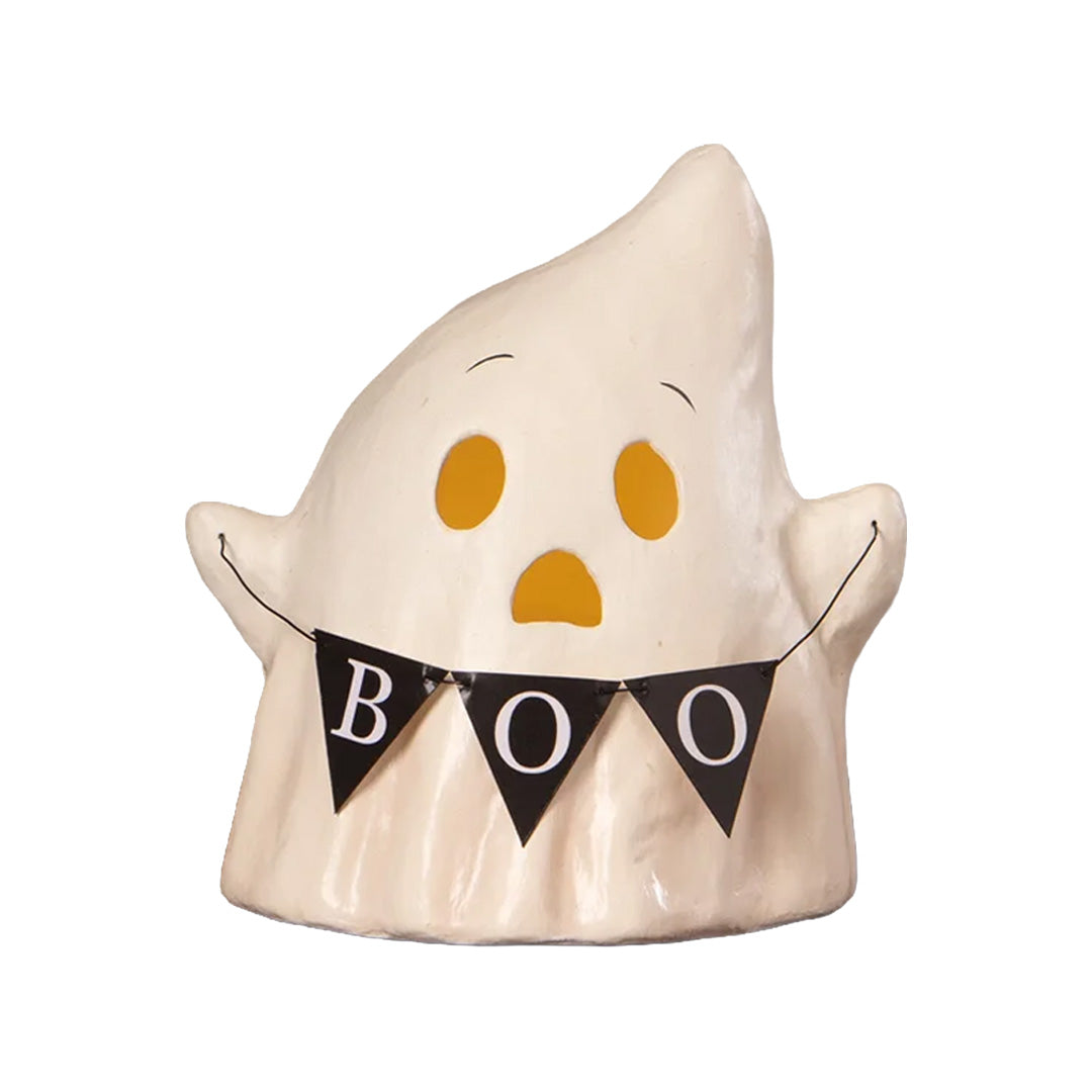 Bethany Lowe Luminary Boo with Banner front lighted
