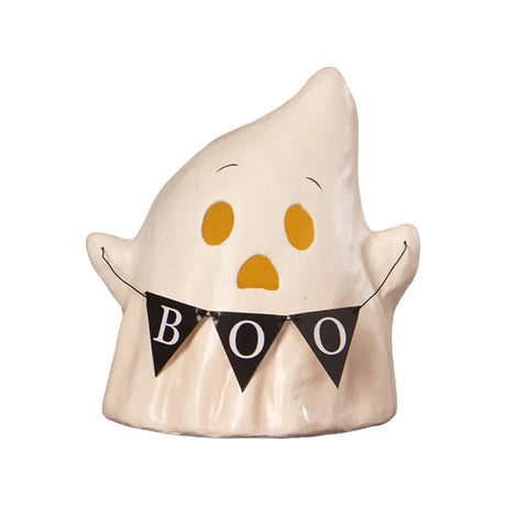 Bethany Lowe Luminary Boo with Banner front lighted