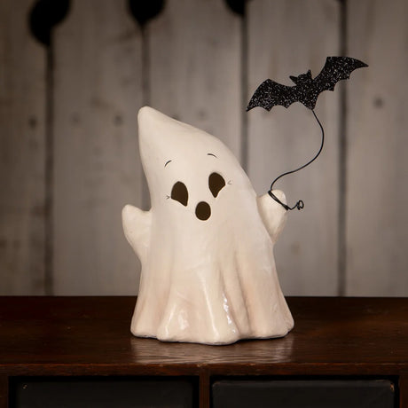 Bethany Lowe Luminary Boo with Bat front lifestyle