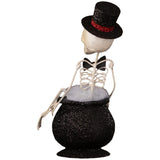 Bethany Lowe Magic Cauldron Skeleton back