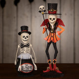Bethany Lowe Magic Cauldron Skeleton front lifestyle set