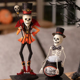 Bethany Lowe Magic Cauldron Skeleton front lifestyle set