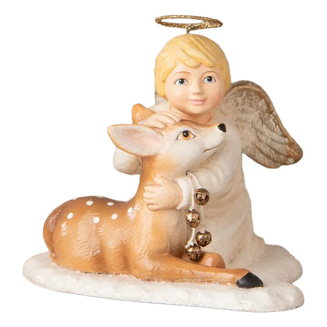 Cuddle Decor Bethany Lowe Michael Angel with Deer front