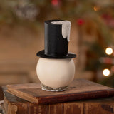 Cuddle Decor Bethany Lowe Mr. Snowman Container back lifestyle